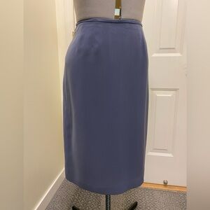 Fully Lined Blue Pencil Skirt
